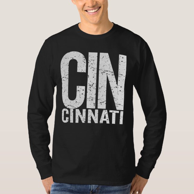 Camiseta Cincinnati Ohio Cinci Orgulloso Cincinnati (Anverso)