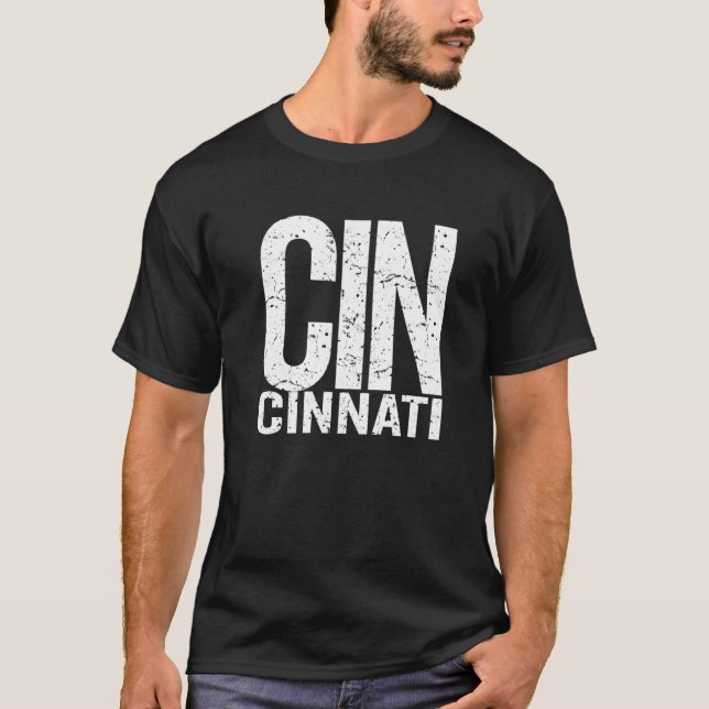 Camiseta Cincinnati Ohio Cinci Orgulloso Cincinnati (Anverso)