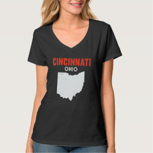 Camiseta CINCINNATI Ohio EE. UU. Estado América Viajes Ohio