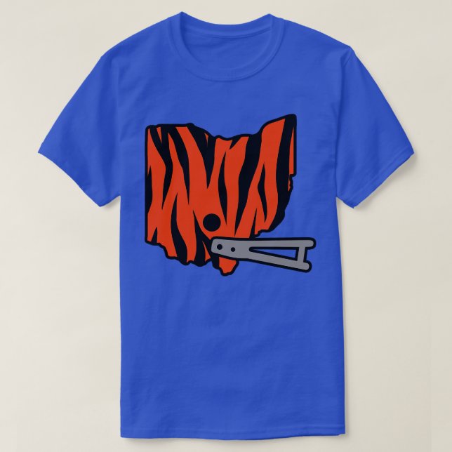 Camiseta Cincinnati Ohio Retro Casco Blanco (Diseño del anverso)