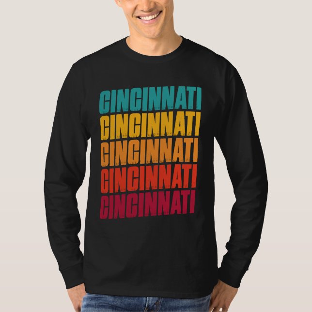 Camiseta Cincinnati Ohio Souvenir  Retro Vintage Cincinnati (Anverso)