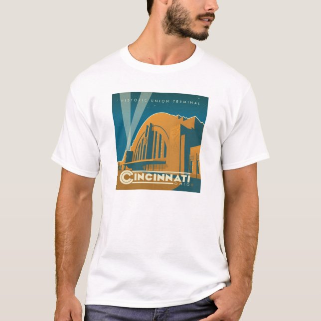 Camiseta Cincinnati, Ohio | Terminal de la Unión histórica (Anverso)