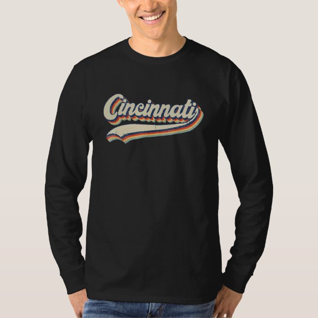Camiseta Cincinnati  Ohio  Throwback Vintage Classic (Anverso)