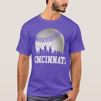Camiseta Cincinnati Vintage Béisbol Deteriorado Gameday Ret