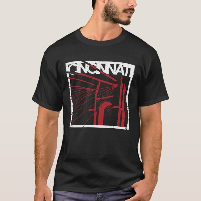 Camiseta Cincinnatiu2019s Bridge Ohio River Cincy Travel (Anverso)