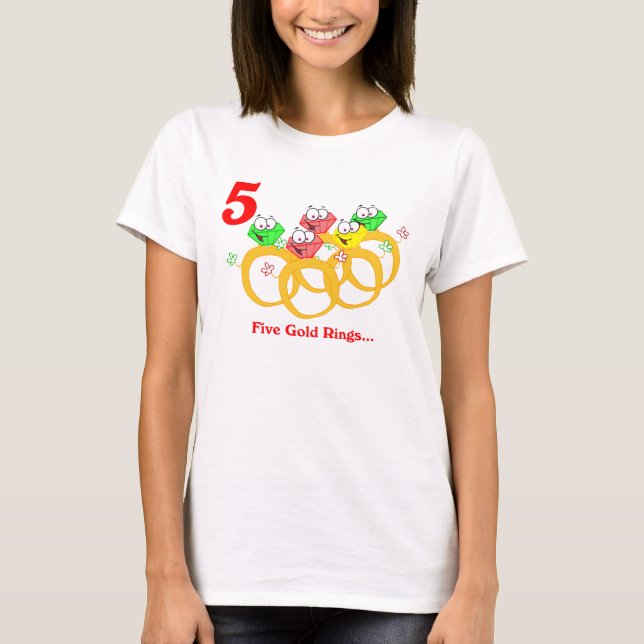 Camiseta Cinco anillos de oro (Anverso)