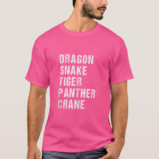Camiseta Cinco animales Kung Fu