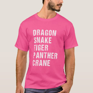 Camiseta Cinco animales Kung Fu