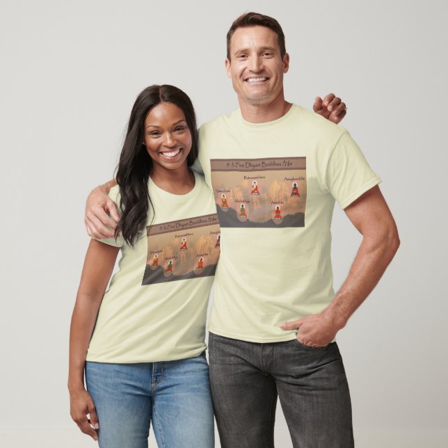 Camiseta Cinco Budas de Dhyani (Unisexo)