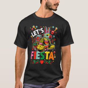 Camiseta Cinco Cactus de guitarra mexicana de mayo vamos a 