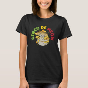 Camiseta Cinco de cuatro gatos orgullo México cinco de M