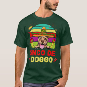 Camiseta Cinco de Doggo Hilarious Pit Bull Dog for Cinco de
