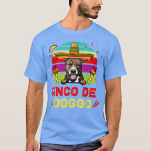 Camiseta Cinco de Doggo Hilarious Pit Bull Dog for Cinco de