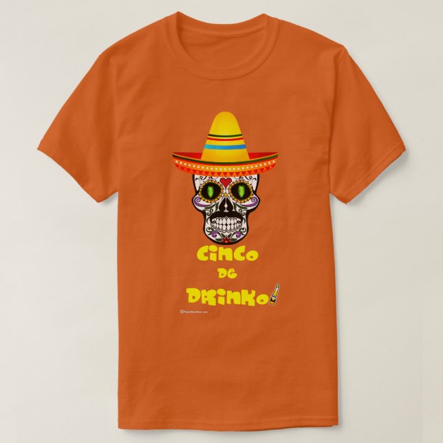 Camiseta Cinco De Drinko (3) (Diseño del anverso)