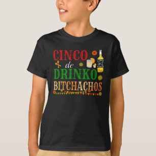 Camiseta Cinco De Drinko Achos mujeres beben