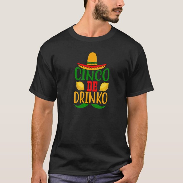 Camiseta Cinco De Drinko Cinco De Mayo Fiesta Diversión Beb (Anverso)