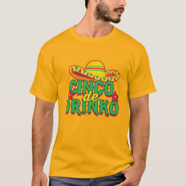 Camiseta Cinco de Drinko Fiesta Sombrero