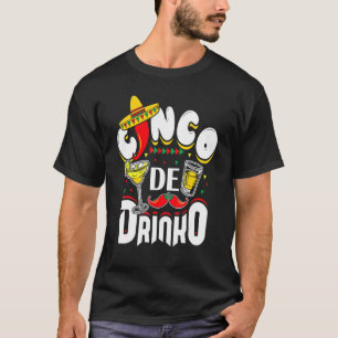 Camiseta Cinco De Drinko Funny Cinco De Mayo Drinki