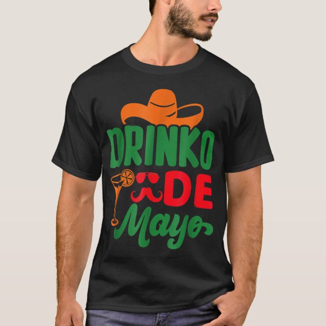 Camiseta Cinco De Drinko Funny Meican Cinco De Mayo Drinkin (Anverso)