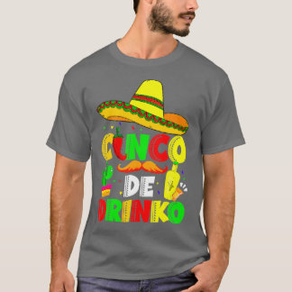 Camiseta Cinco De Drinko Margarita Sombrero México Cinco D