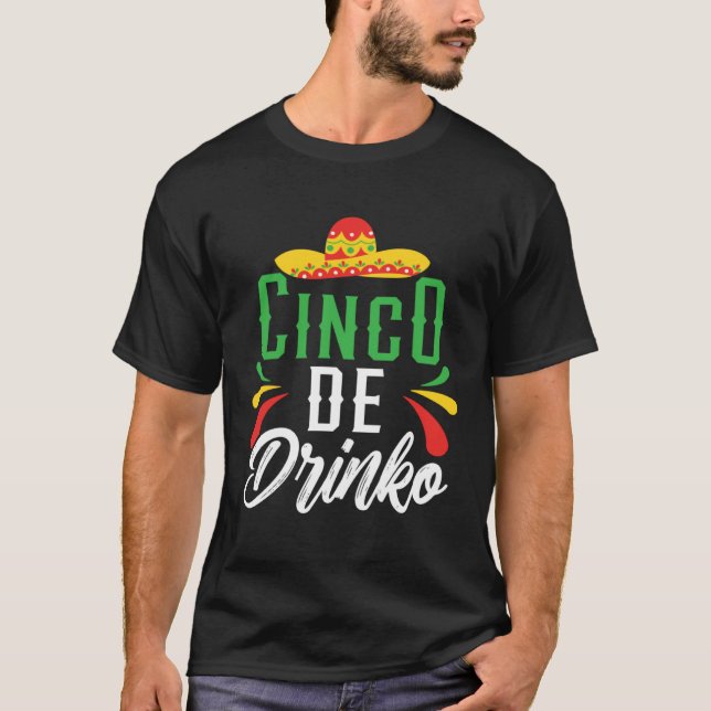 Camiseta Cinco De Drinko Mexico Mexican Festival Cinco de M (Anverso)