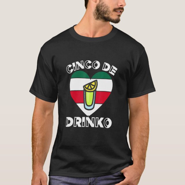 Camiseta Cinco De Drinko Mujeres Bartender Teq De Mayo (Anverso)