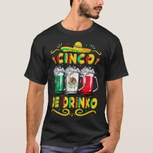 Camiseta Cinco De Drinko  Mujeres Cantinera De Mayo Tequila
