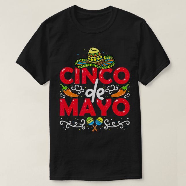 Camiseta Cinco de Mayo (Diseño del anverso)