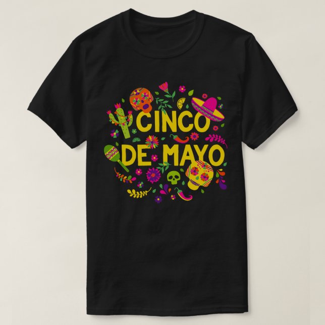 Camiseta Cinco de Mayo (20) (Diseño del anverso)