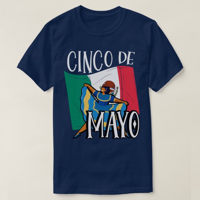 Camiseta Cinco de Mayo (25) (Diseño del anverso)