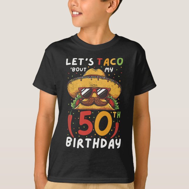 Camiseta Cinco De Mayo 50 años Taco de 50 años de edad mexi (Anverso)