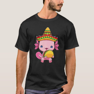 Camiseta Cinco De Mayo Ajolote Taco Lindo Ajolote Mexicano