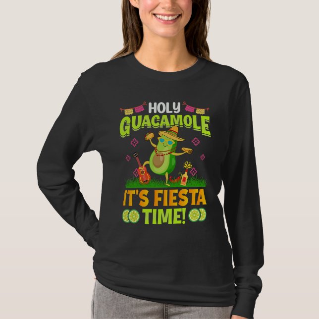 Camiseta Cinco de Mayo avocado celebrate fiesta (Anverso)