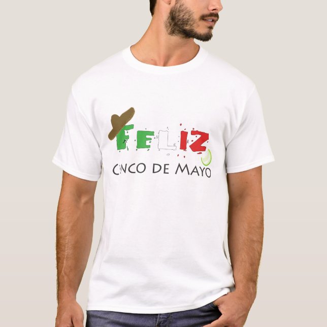Camiseta ¡Cinco de Mayo Ay! ¡Yi! ¡Yi! (Anverso)