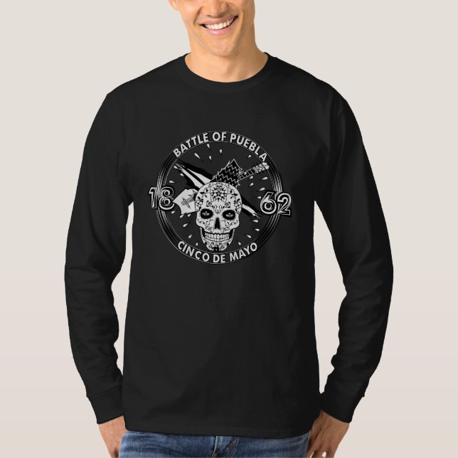 Camiseta Cinco De Mayo Battle Of Puebla Day Of The Dead Sug (Anverso)