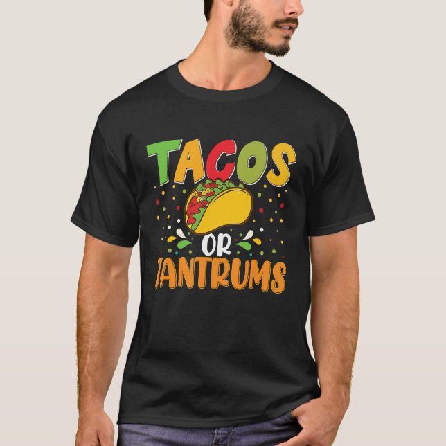 Camiseta Cinco De Mayo, Buritos , Mexico Tacos and Avocado  (Anverso)