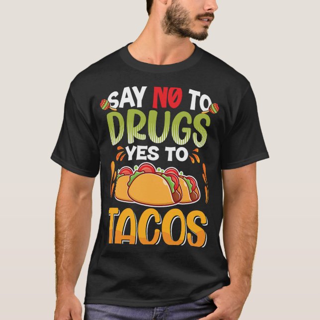 Camiseta Cinco De Mayo Buritos  Mexico Tacos and Avocado  9 (Anverso)
