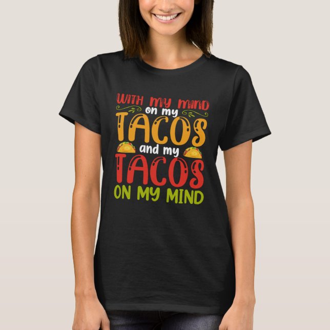 Camiseta Cinco De Mayo Burritos  Mexico Tacos and Avocado   (Anverso)