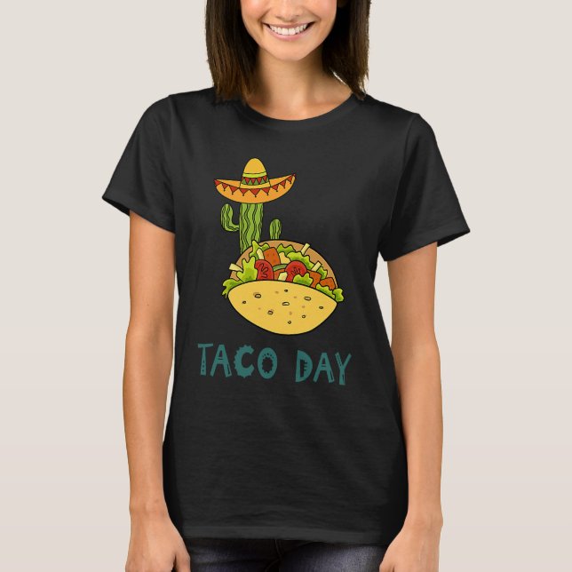 Camiseta Cinco De Mayo Burritos  Mexico Tacos and Avocado   (Anverso)