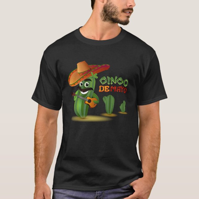 Camiseta Cinco De Mayo Burritos  Mexico Tacos and Avocado   (Anverso)