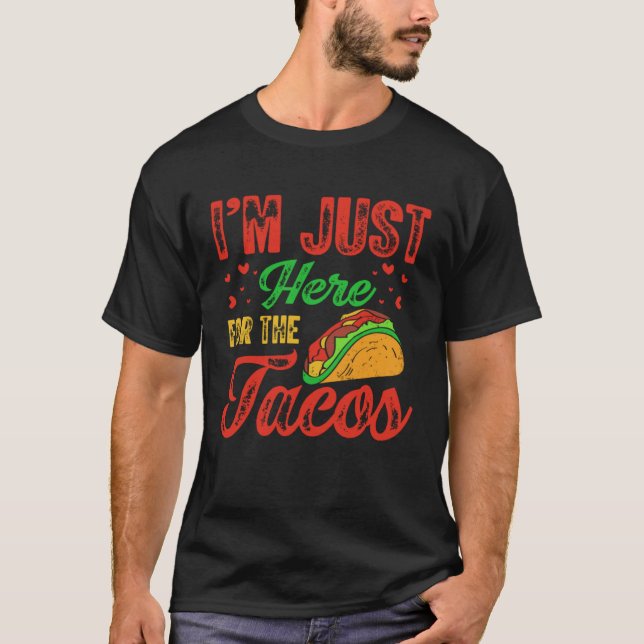 Camiseta Cinco De Mayo Burritos  Mexico Tacos and Avocado   (Anverso)