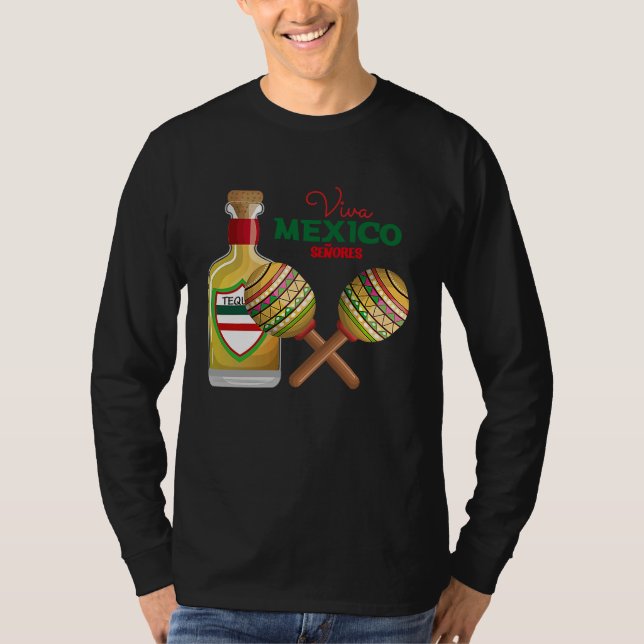 Camiseta Cinco De Mayo Burritos  Mexico Tacos and Avocado   (Anverso)