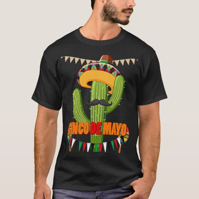 Camiseta Cinco De Mayo Burritos  Mexico Tacos and Avocado   (Anverso)
