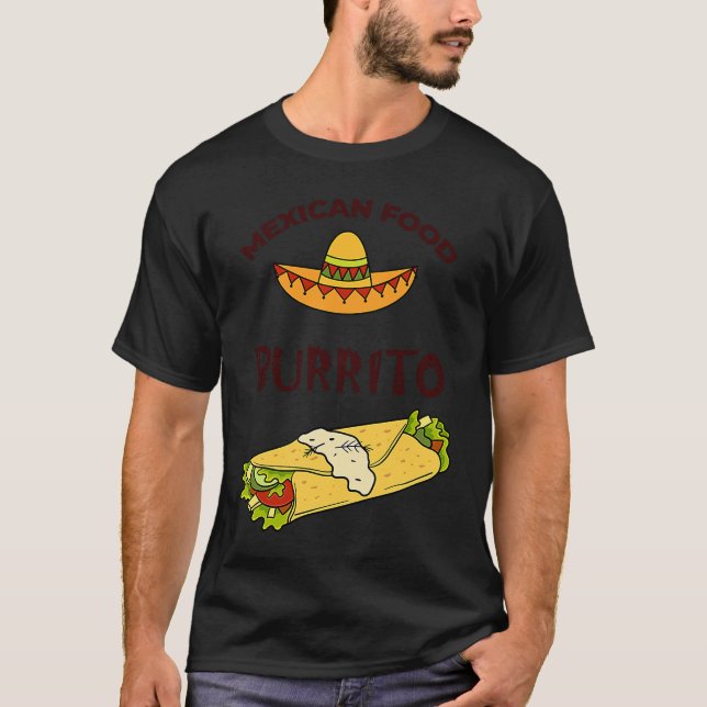 Camiseta Cinco De Mayo Burritos  Mexico Tacos and Avocado   (Anverso)