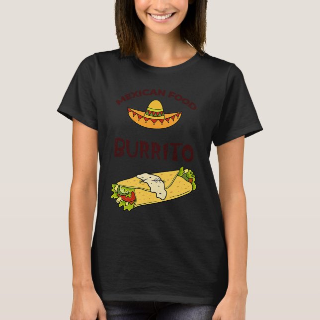 Camiseta Cinco De Mayo Burritos  Mexico Tacos and Avocado   (Anverso)