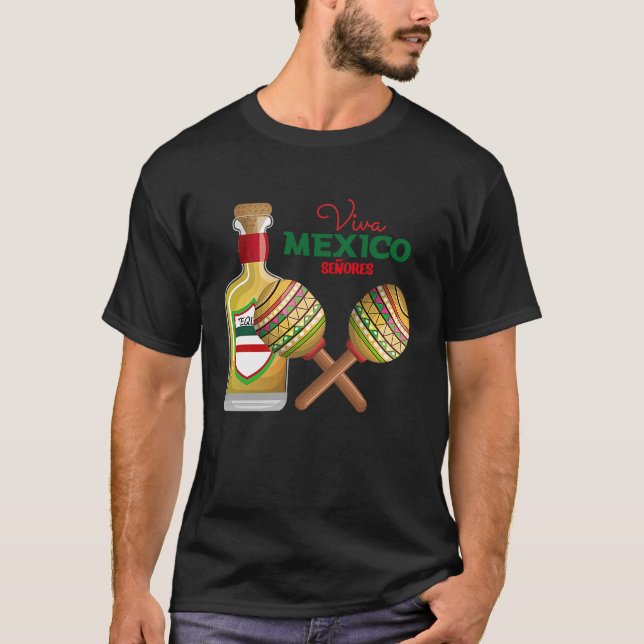 Camiseta Cinco De Mayo Burritos  Mexico Tacos and Avocado   (Anverso)