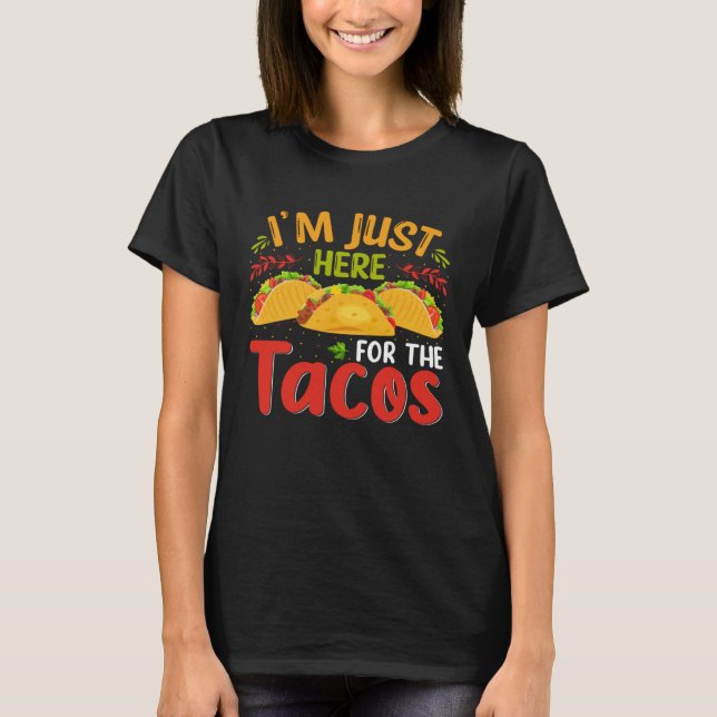 Camiseta Cinco De Mayo Burritos  Mexico Tacos and Avocado   (Anverso)