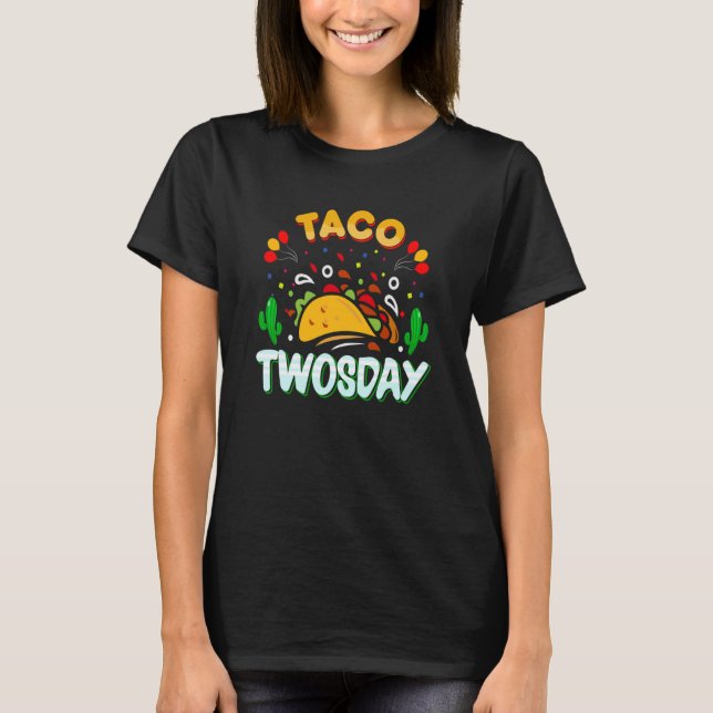 Camiseta Cinco De Mayo Burritos Mexico Tacos and Avocado  1 (Anverso)
