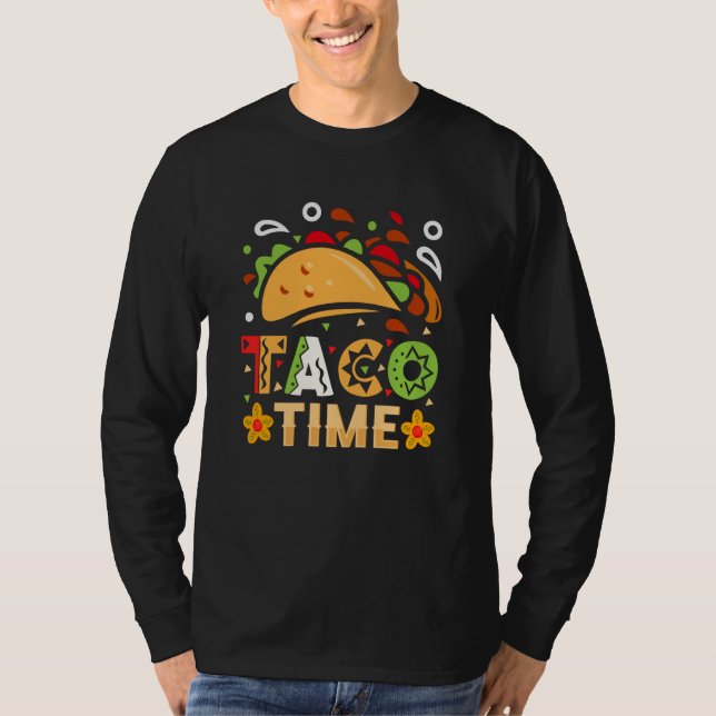 Camiseta Cinco De Mayo Burritos Mexico Tacos and Avocado  1 (Anverso)