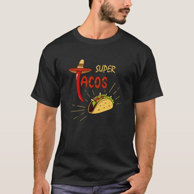Camiseta Cinco De Mayo Burritos Mexico Tacos and Avocado  1 (Anverso)